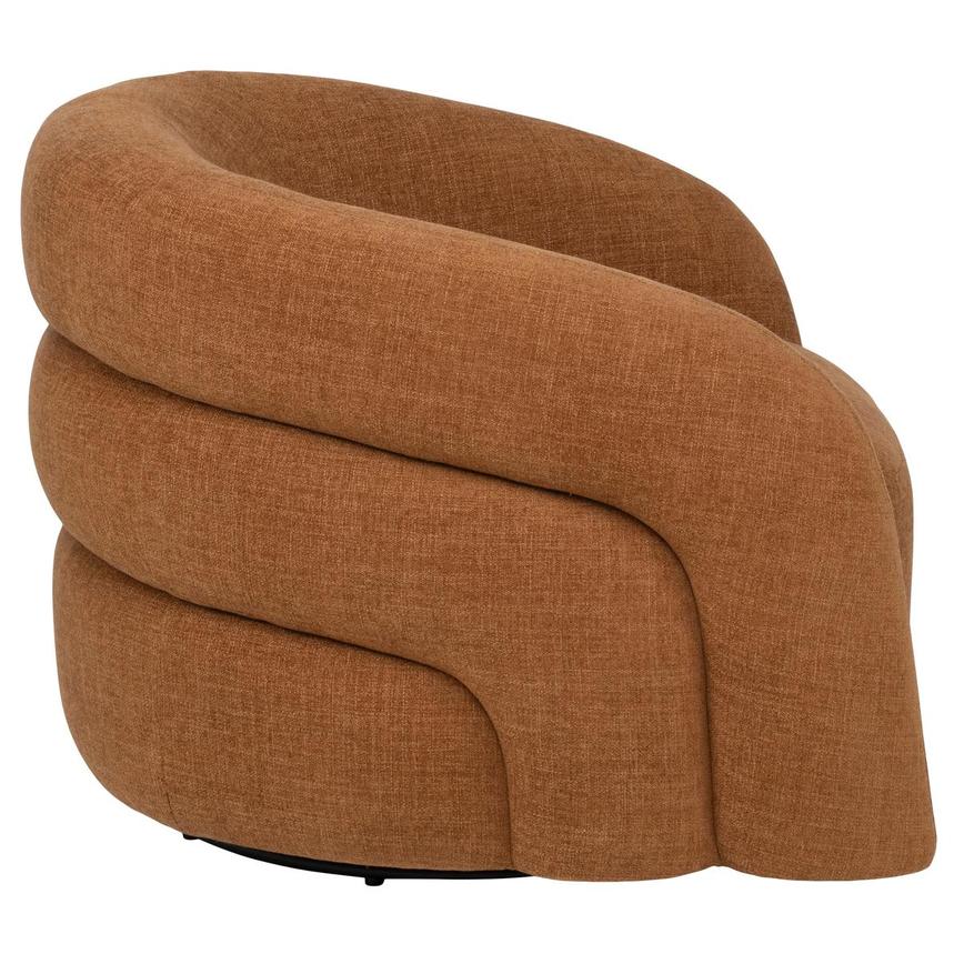 Sandie Rust Swivel Accent Chair alternate image, 4 of 9 images.