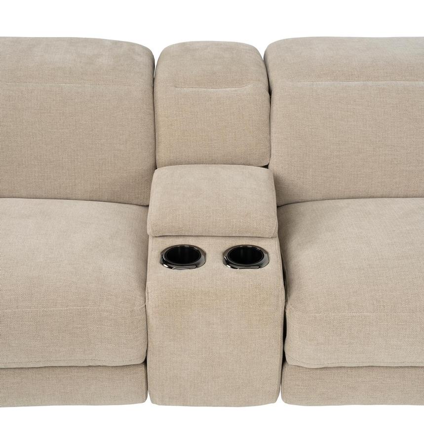 Luke Beige Power Reclining Sectional with 7PCS/2PWR alternate image, 9 of 14 images.