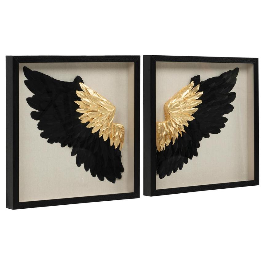 Noir Wing Shadow Box Set of 2  alternate image, 2 of 6 images.