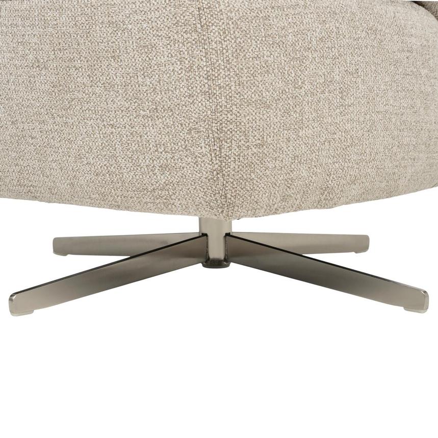 Tivona Beige Swivel Accent Chair  alternate image, 9 of 10 images.