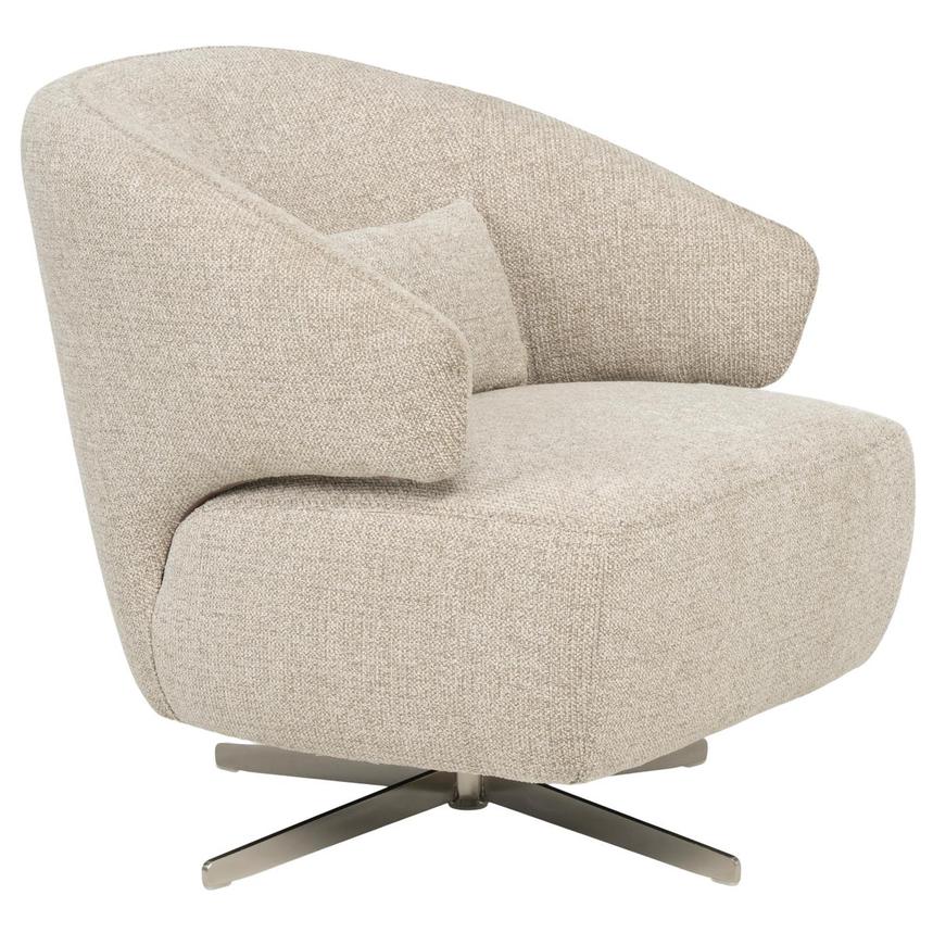 Tivona Beige Swivel Accent Chair  alternate image, 4 of 10 images.