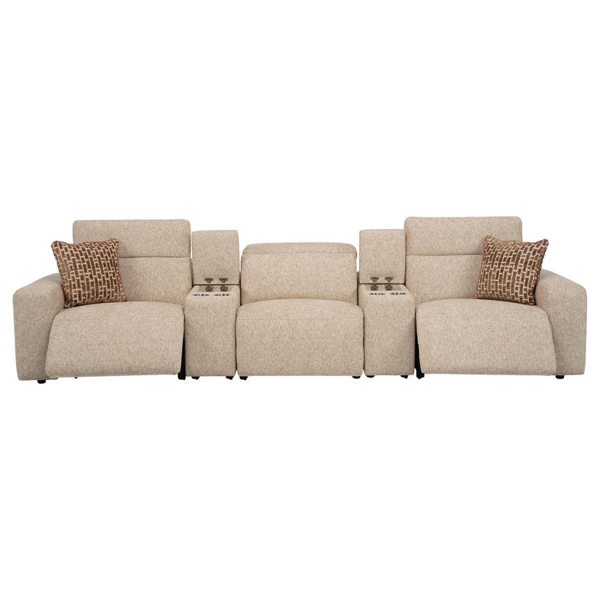 Canvas Home Theater Seating with 5PCS/2PWR alternate image, 2 of 13 images.