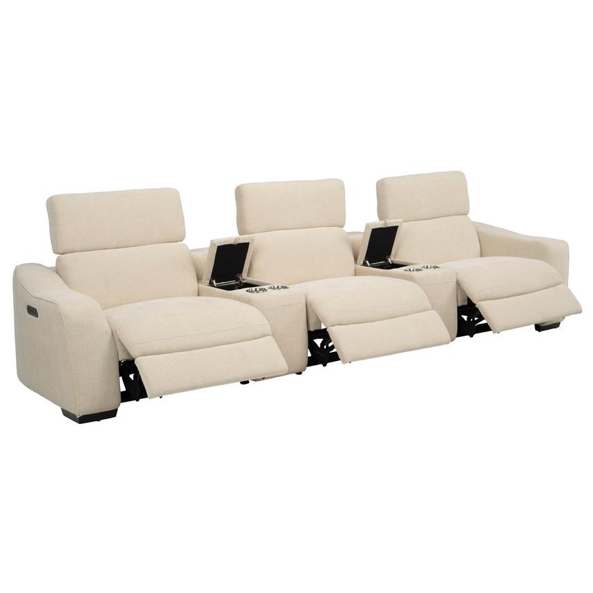Jameson Beige Home Theater Seating with 5PCS/3PWR  alternate image, 4 of 12 images.