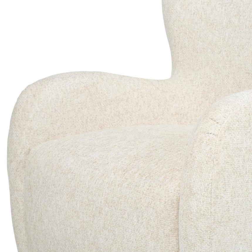 Arlo Ivory Swivel Accent Chair alternate image, 7 of 9 images.
