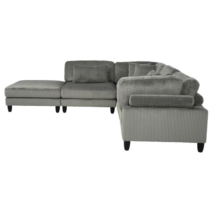 Cape Gray Sectional Sofa w/Ottoman  alternate image, 2 of 11 images.