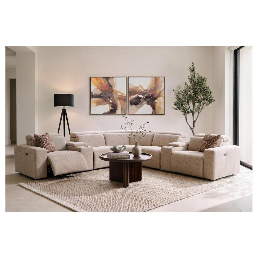 Canvas Power Reclining Sectional with 7PCS/3PWR alternate image, 2 of 15 images.
