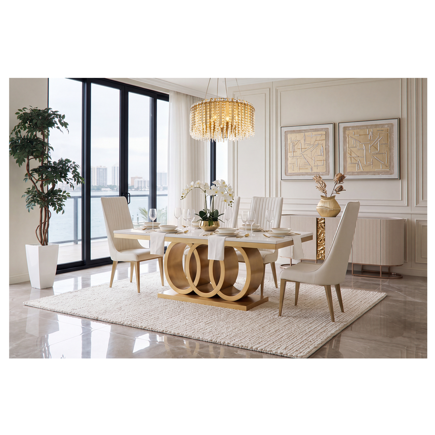 Lillian Gold 5-Piece Dining Set alternate image, 2 of 10 images.