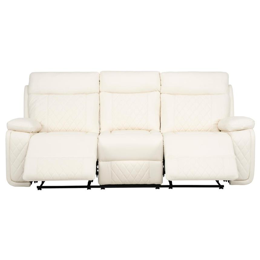 Maddox White Reclining Sofa  alternate image, 2 of 9 images.
