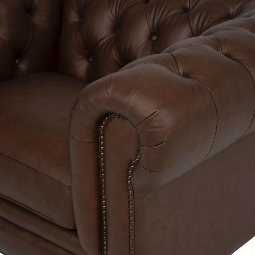 Regency Leather Accent Chair  alternate image, 7 of 8 images.