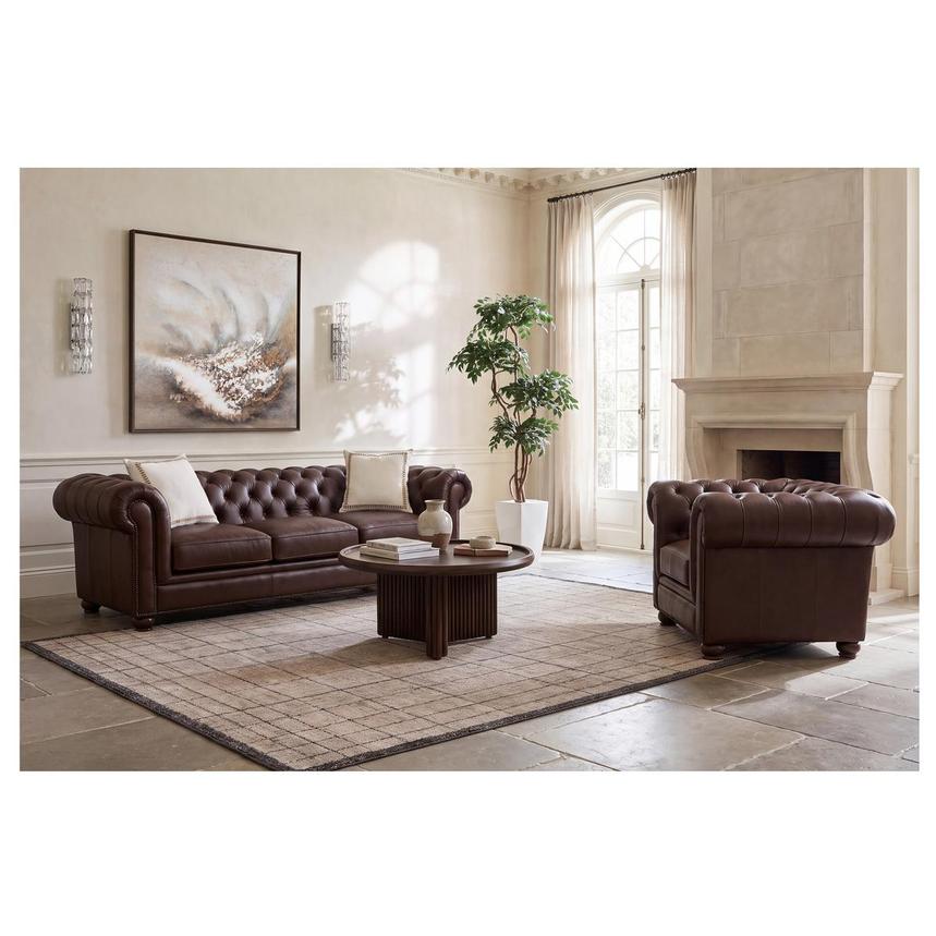 Regency Leather Sofa alternate image, 2 of 8 images.