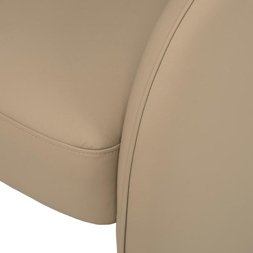 Emerson Taupe Leather Accent Chair alternate image, 7 of 9 images.