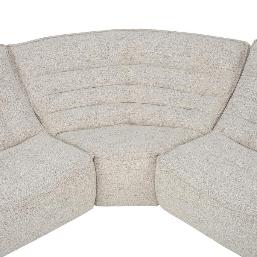 Biscuit Sectional Sofa w/Ottoman alternate image, 4 of 9 images.