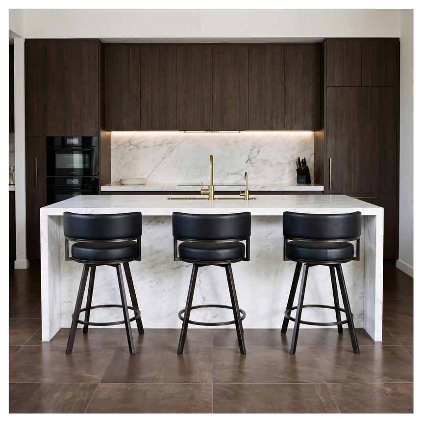 Bennet Black Counter Stool alternate image, 2 of 8 images.