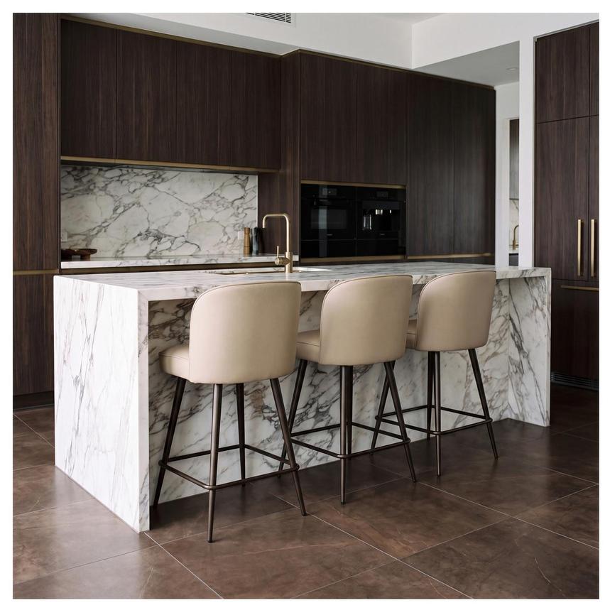Lana Taupe Counter Stool alternate image, 2 of 8 images.