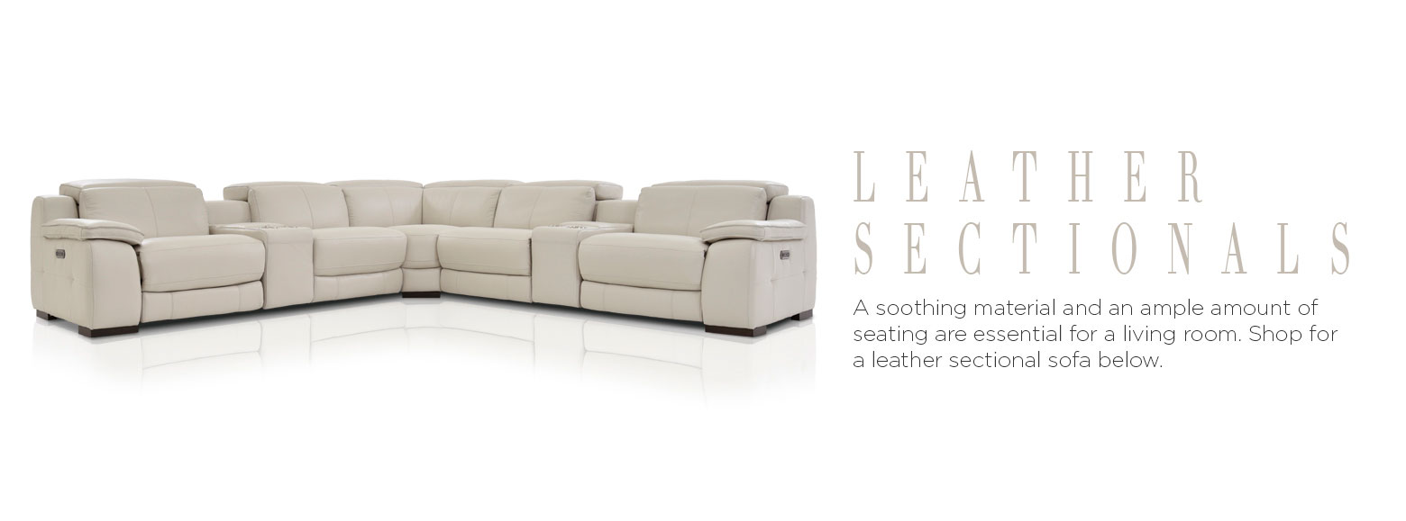 Leather Furniture - Leather Sectional Sofas | El Dorado Furniture