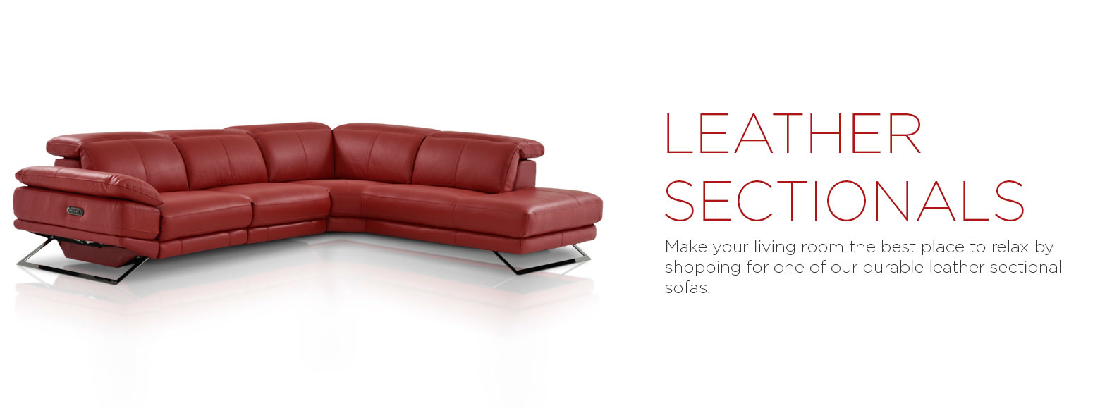 Toronto Red Power Motion Leather Sofa W Right Chaise El