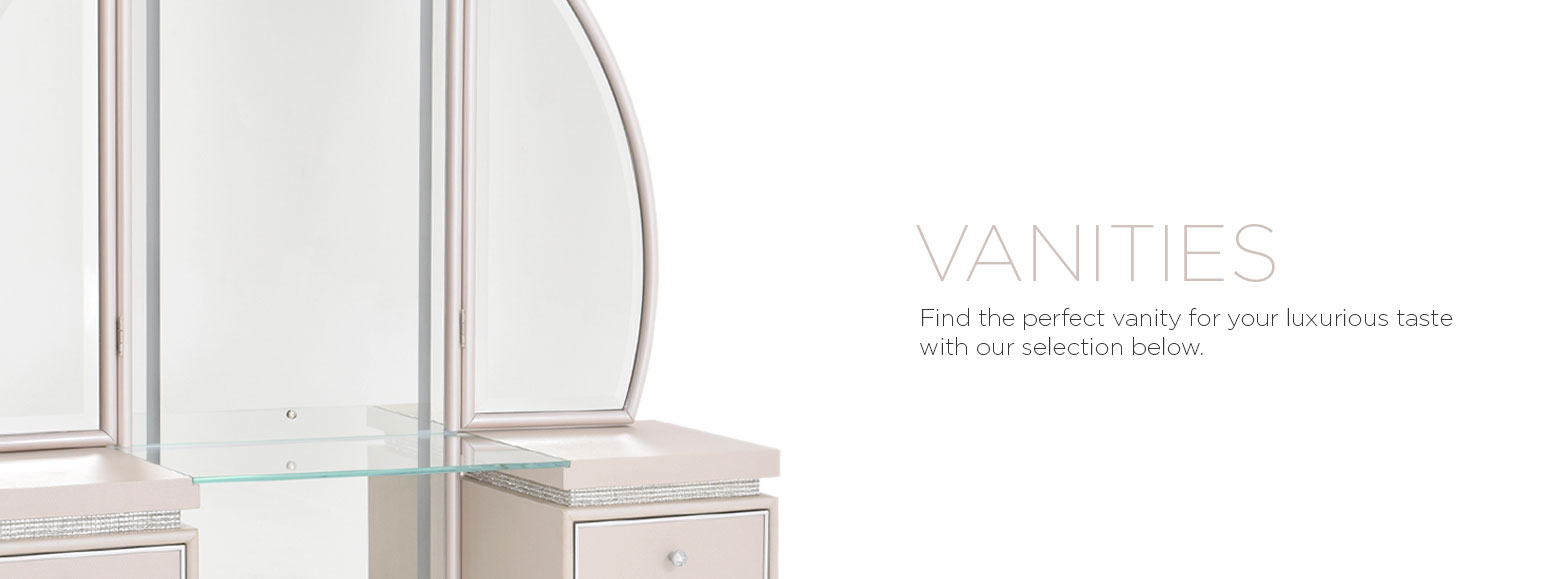 Beds Bedrooms Vanities El Dorado Furniture Vanities Find The Perfect Vanity For Your Luxurious Taste With Our Selection Below