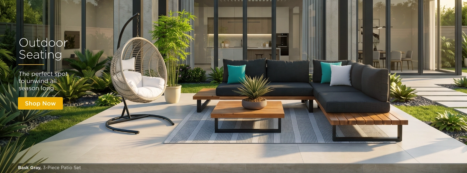 Outdoor Seating. The perfect spot to unwind all season long. Shop Now
