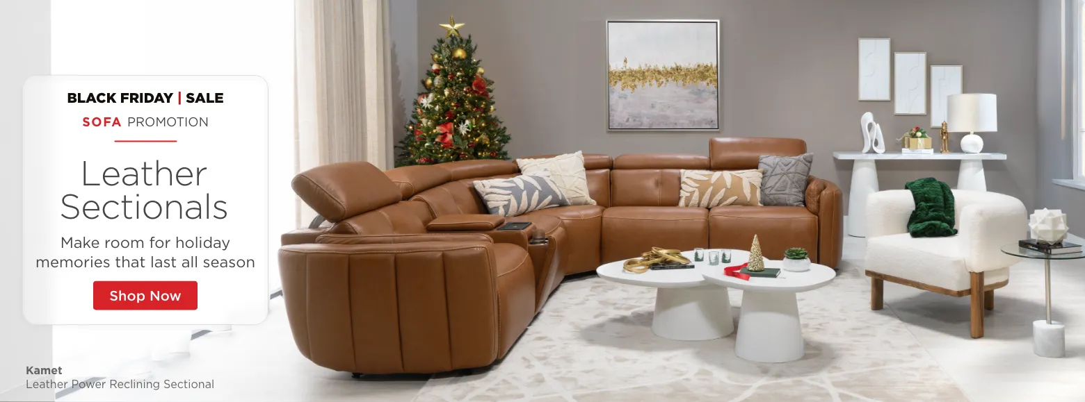 Black Friday Sale. Sofa Promotion. Leather Sectionals. Make room for holiday memories that last all season. Shop Now