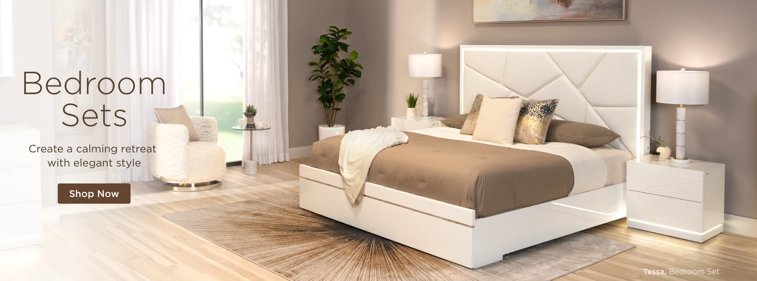 Bedroom Sets. Create a calming retreat with elegant style. Shop Now