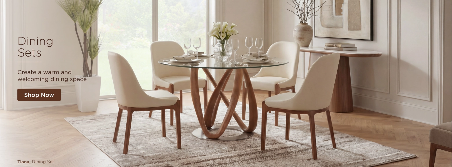 Dining Sets. Create a warm and welcoming dining space. Shop Now