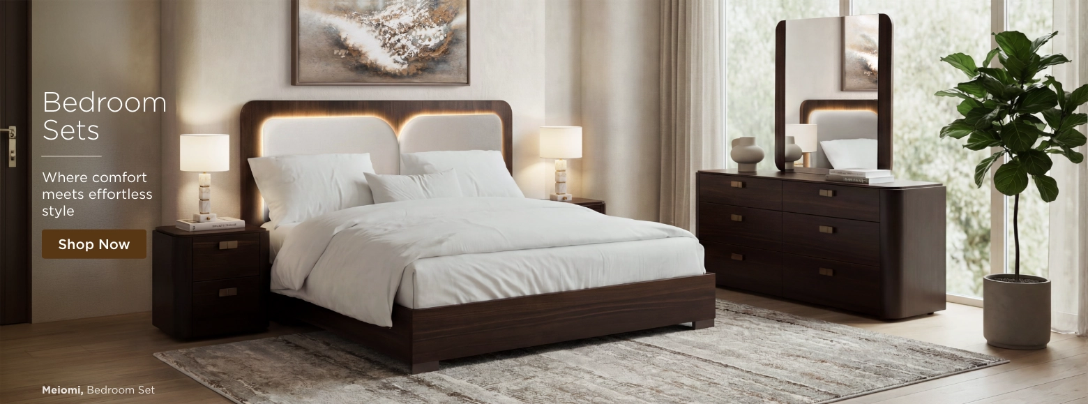 Bedroom Sets. Where comfort meets effortless style. Shop Now. Meiomi, Bedroom Set.