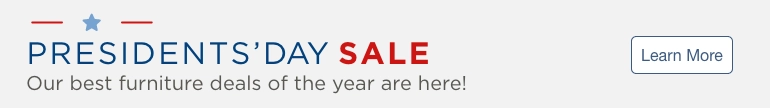Presidents' Day Sale. Our best furniture deals of the year are here! Learn More