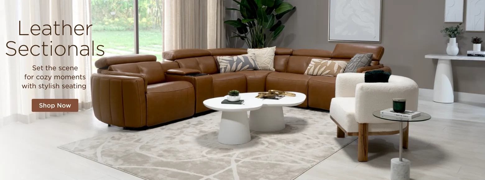 Leather Sectionals. Set the scene for cozy moments with stylish seating. Shop Now.