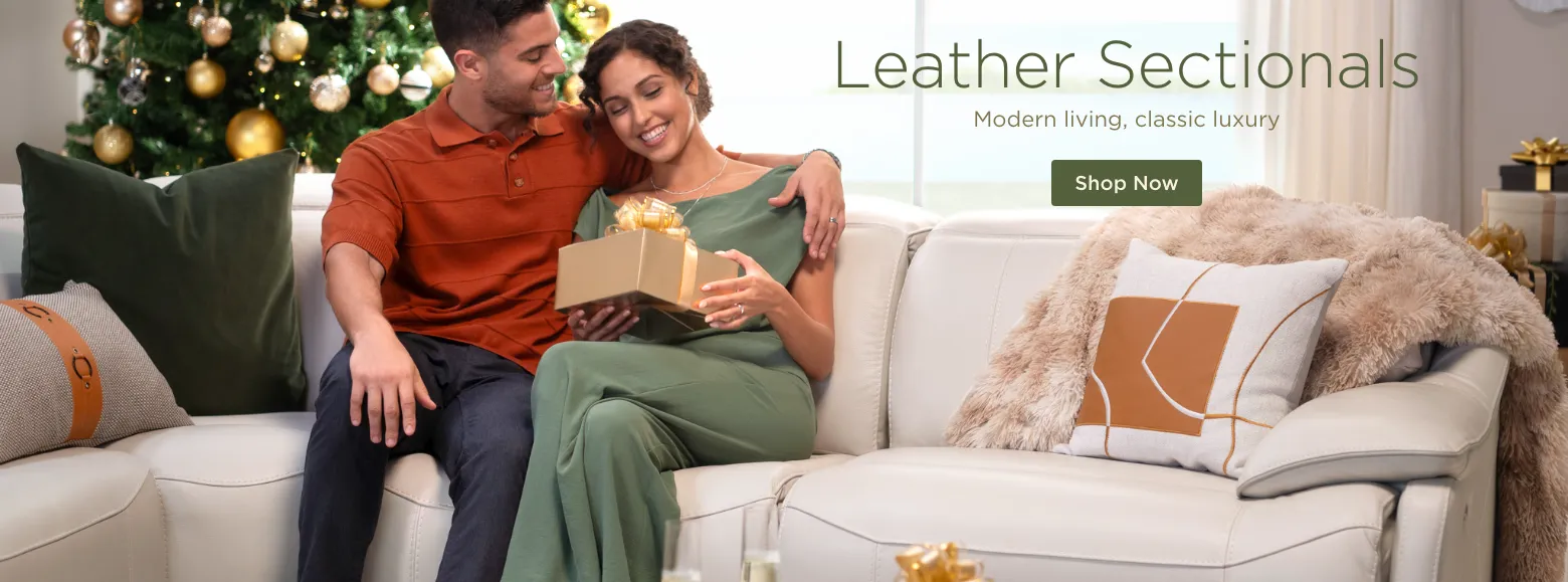 Leather Sectionals. Modern living, classic comfort. Shop Now.