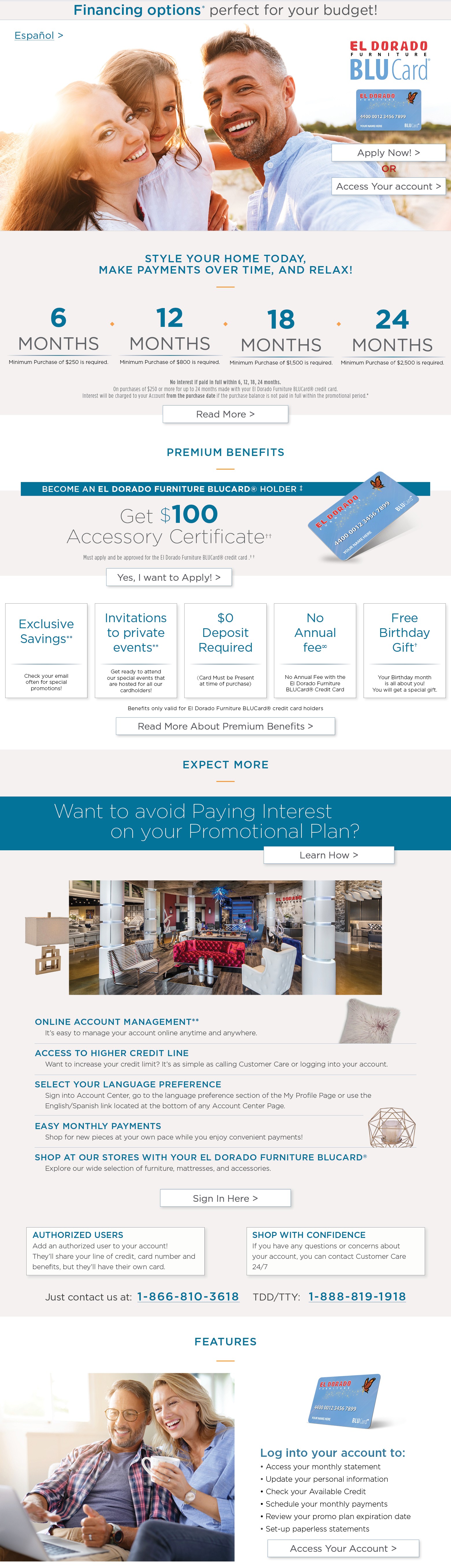 El Dorado Credit Card >> Blucard El Dorado Furniture El Dorado Credit Card >> Blucard El Dorado Furniture